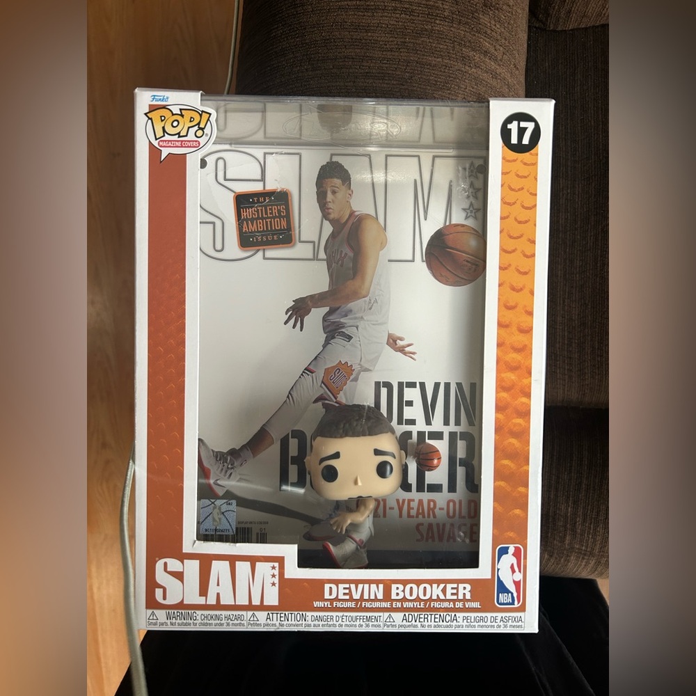 Devon Booker Funko Pop! Magazine Cover:NBA Slam Collectable Vinyl Figure: #17